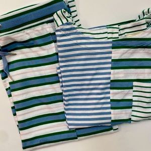 Maeve by Anthropologie mixed stripes set - top and skirt